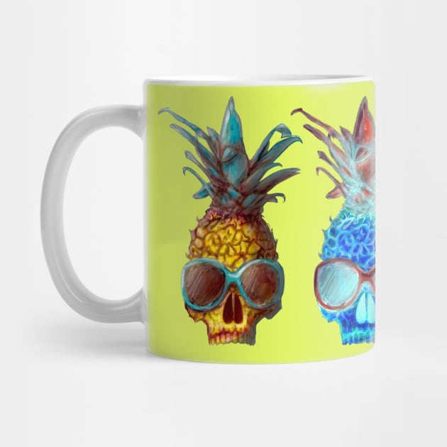 Pineapple Skull by BoombasticArt